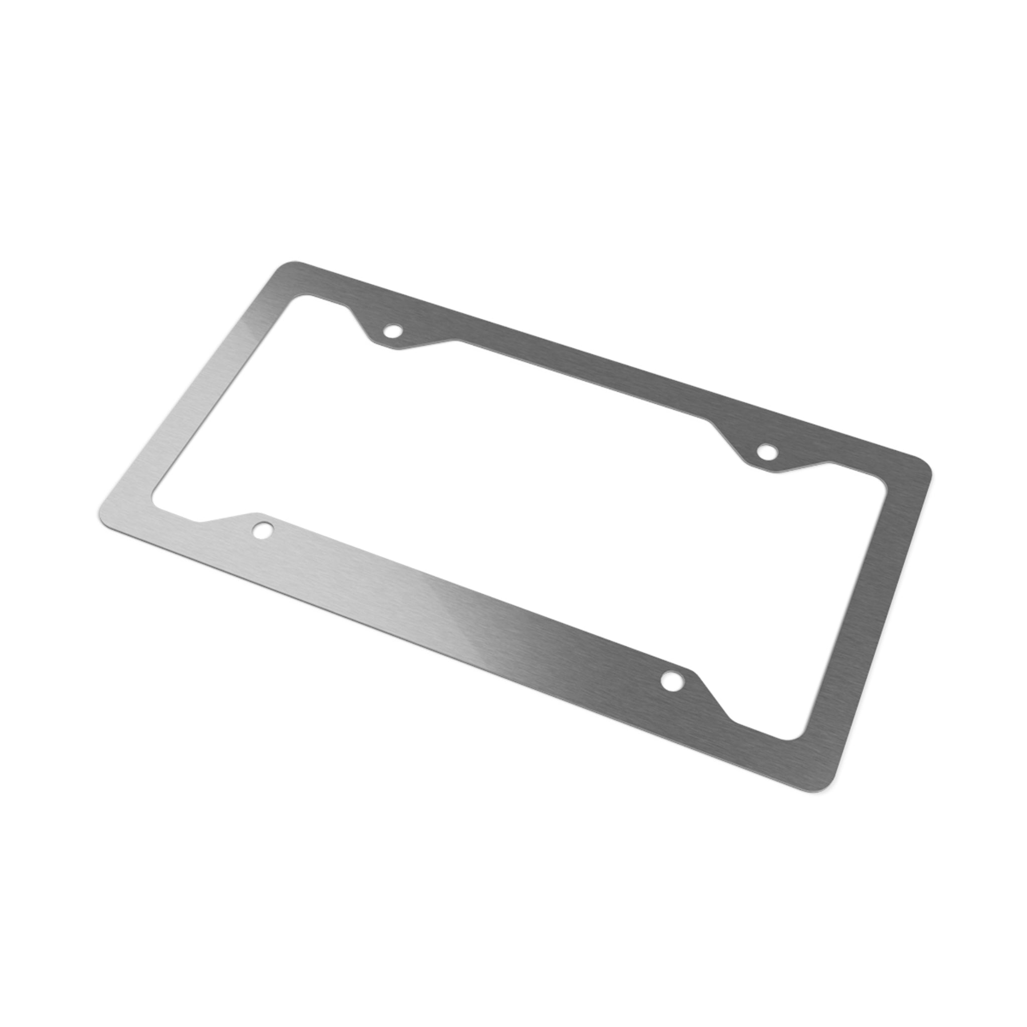 Brushed Metal License Plate Frame — HARD Corp Customs QR Plate Frame