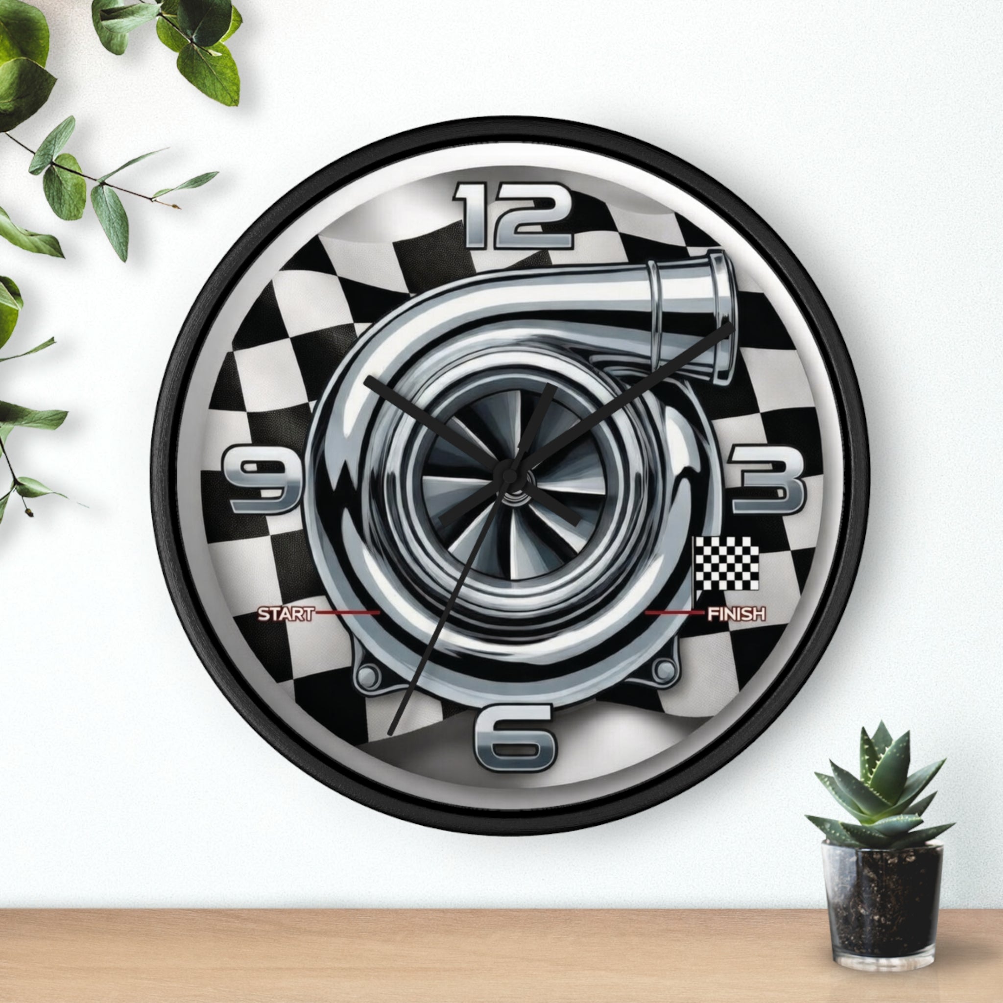 Hcc's - Turbo "Racing Time" Wall Clock