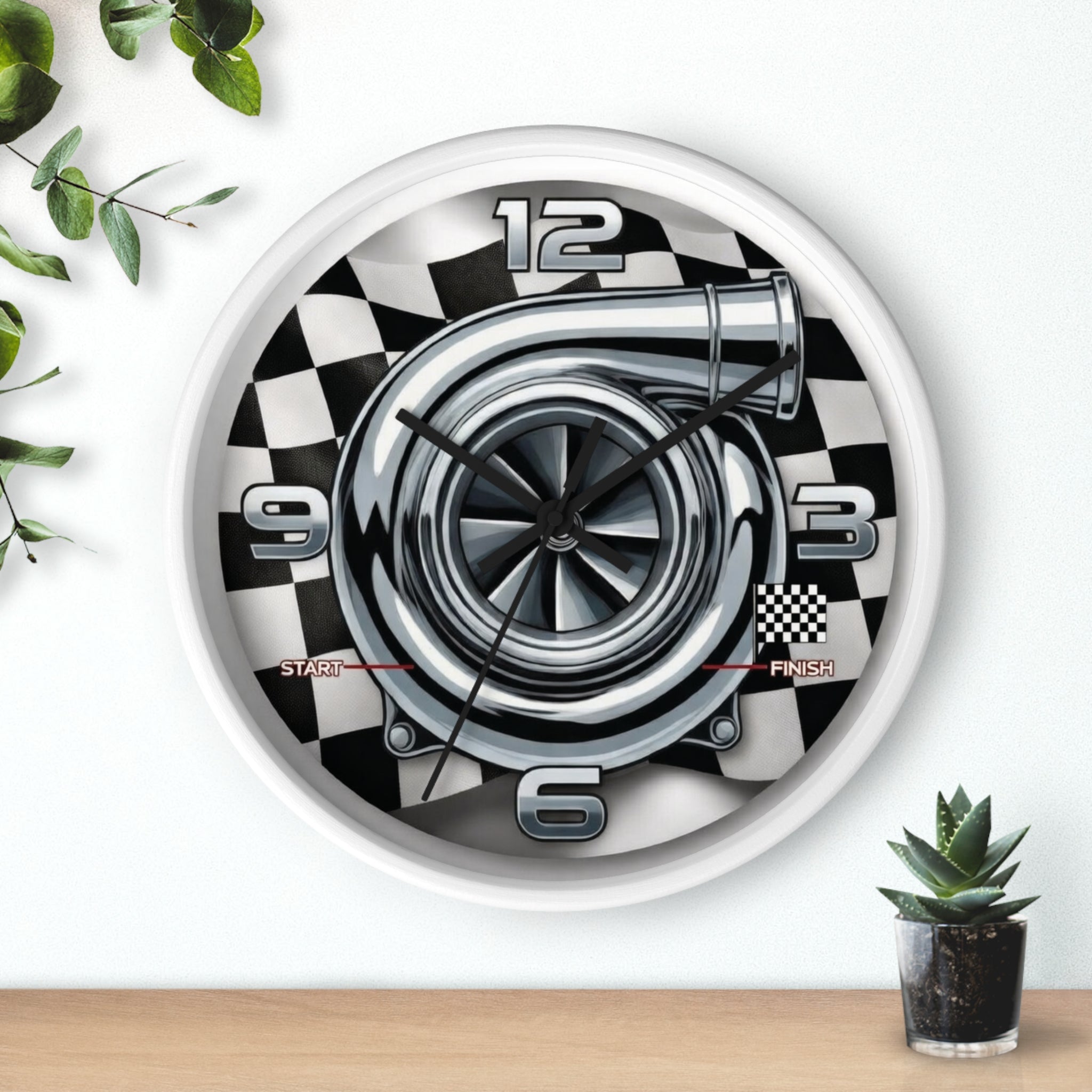 Hcc's - Turbo "Racing Time" Wall Clock