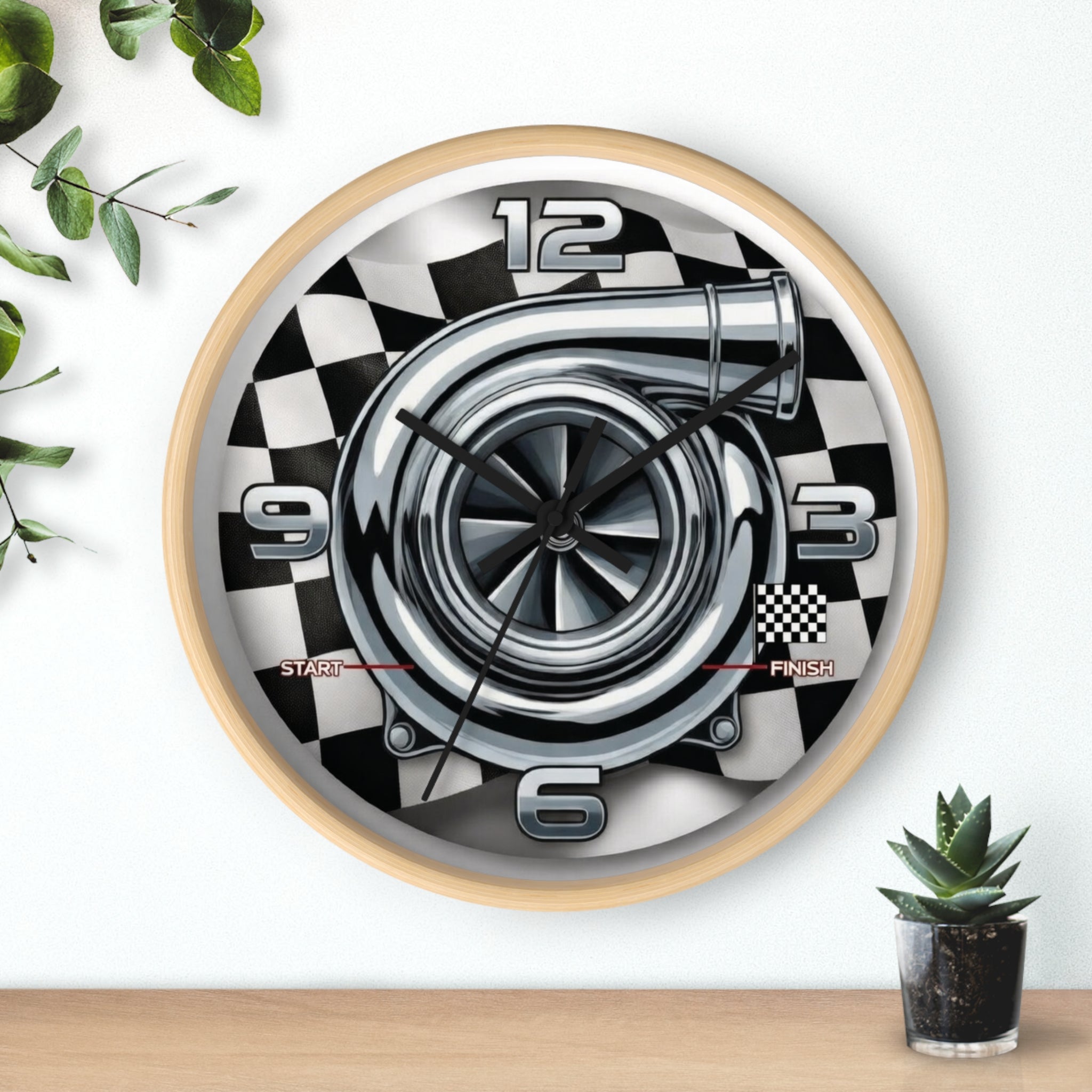 Hcc's - Turbo "Racing Time" Wall Clock