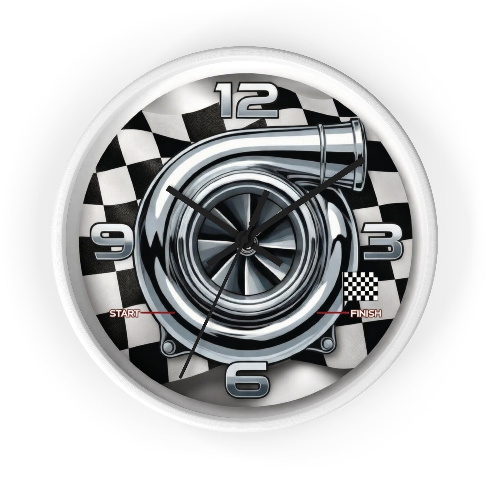 Hcc's - Turbo "Racing Time" Wall Clock