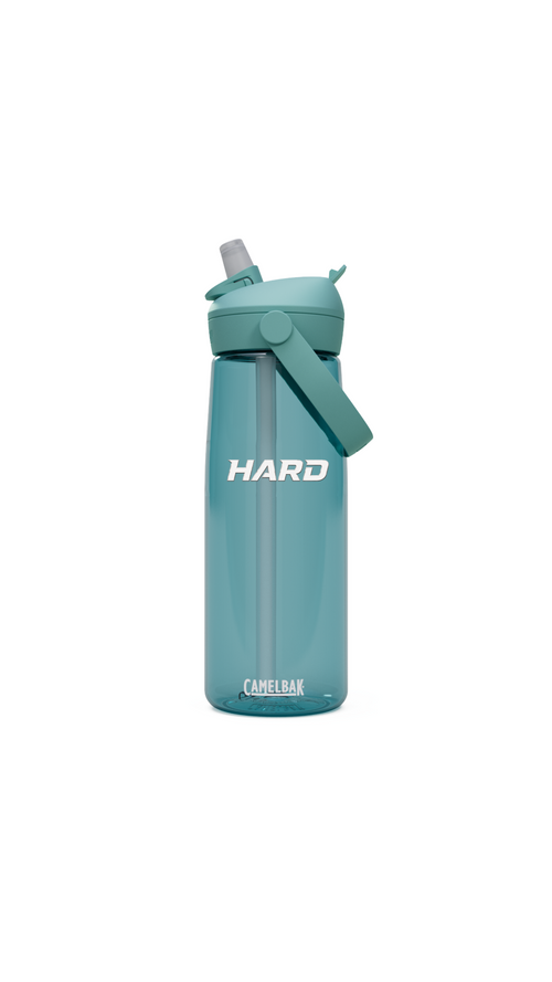 25oz CamelBak Flip Straw Water Bottle — 'HARD' Bold Logo Tritan Renew Bottle