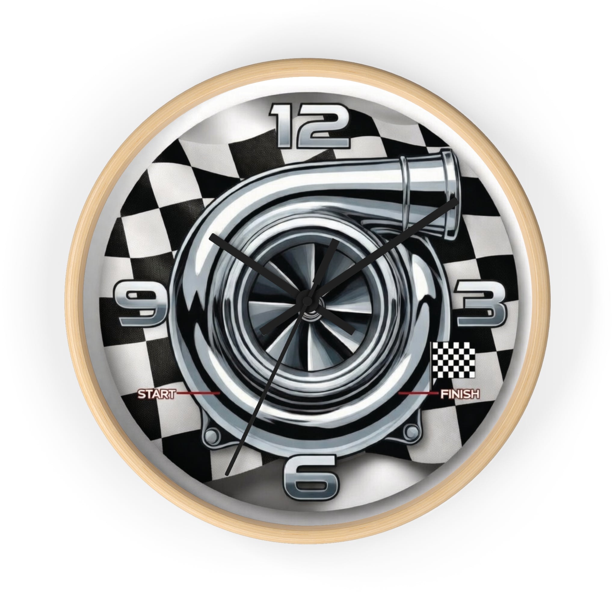 Hcc's - Turbo "Racing Time" Wall Clock